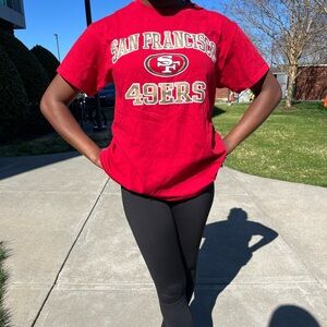 Champion Red San Francisco 49ers Women's Short Sleeve Tee